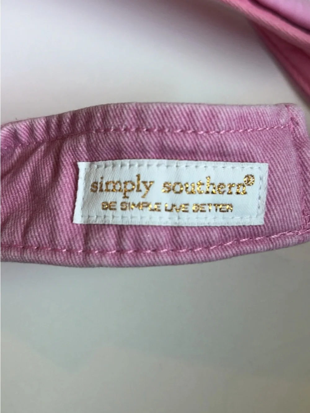 Simply Southern Pink Visor with Multicolor Chenille 
